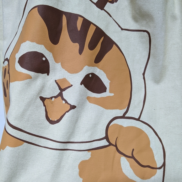 Cute Cat Tote Bag - Yellow - Picture 7 of 7